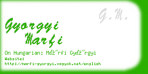 gyorgyi marfi business card